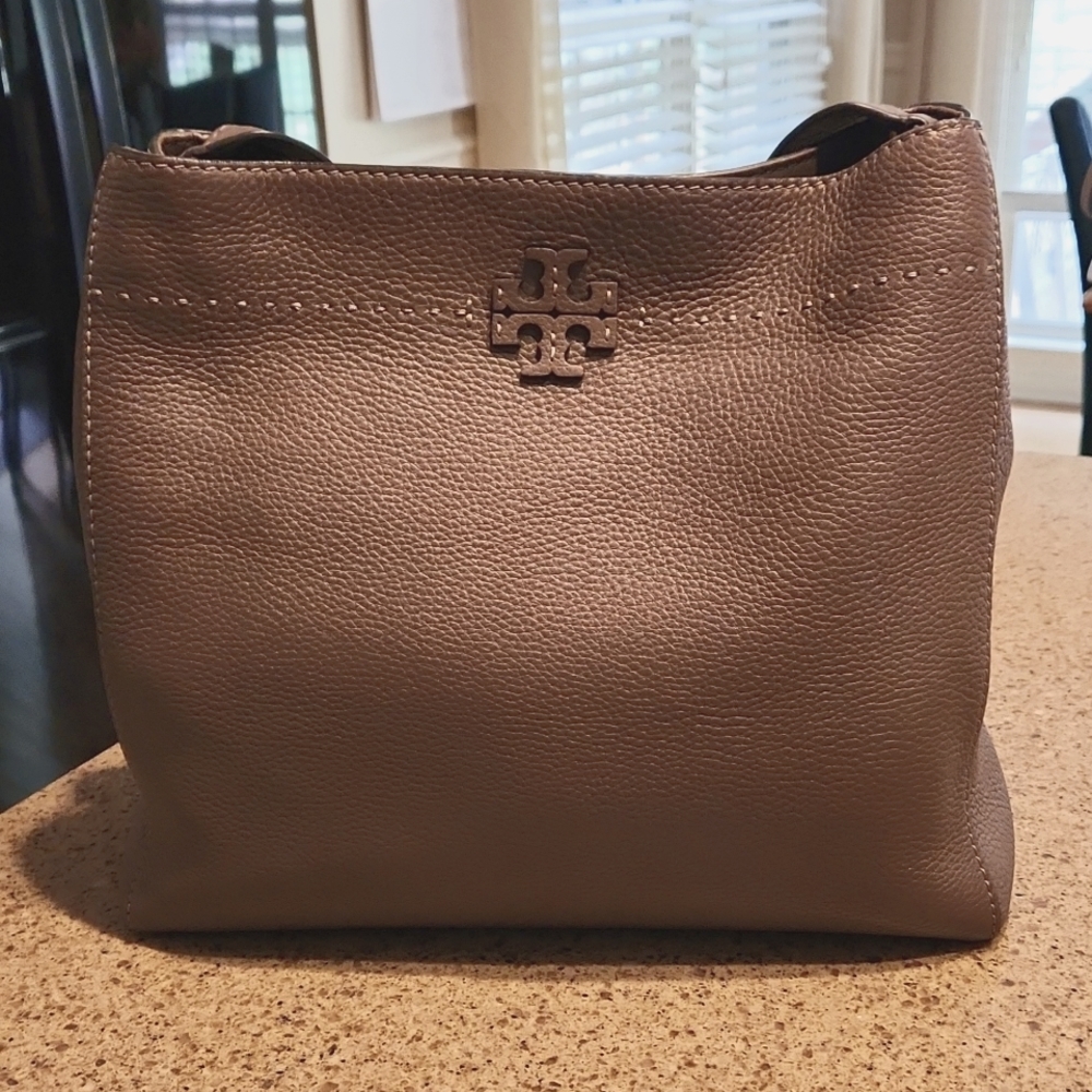 Tory Burch McGraw Hobo Silver Maple